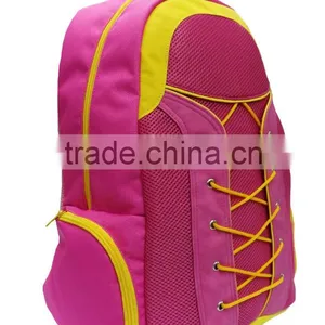 Pink Color 600D Polyester Useful Sport Backpack thumbnail-2