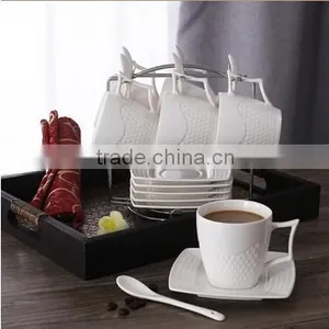 White Porcelain Coffee Set thumbnail-1