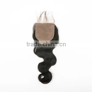 16years Professional Hair Factory Wholesale Price Virgin Indian Temple Hair Top Closure Silk Base Closure thumbnail-4