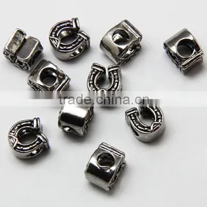 Wholesale Horseshoe Shape Zinc Alloy Beads With Round Hole for Bracelets thumbnail-3