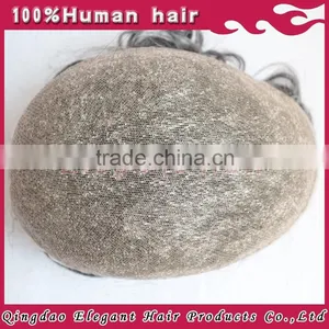 2015 Elegant Hair New Arrival Hot Sale Top Quality 100% Indian Remy Hair Cheap Toupee for Men thumbnail-4