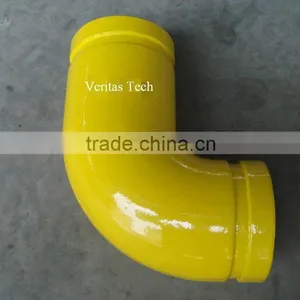 3 Inch 90 Degree Grooved Aluminum Painted or Polished Pipe Elbow for Water Truck Pipe Fittings thumbnail-1