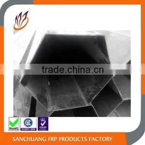 Big Size Pultrusion FRP Hexagon Pipe Sweep-up Pipe Industry Suction Pipe thumbnail-6