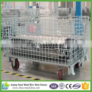 Folding Zinc Coated Warehouse Cage thumbnail-6