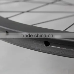 40mm Tubular 700c Road Disc Brake Carbon Wheel,bicycle Carbon Wheelset With Titamium Quick Release Double Disc Brake W40T thumbnail-2