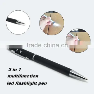 (120397) Factory Direct Sale Promotional Stylus Ball Pen With Led Light&red Laser thumbnail-3