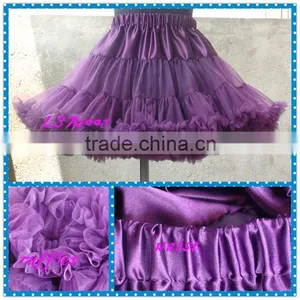 2016 Halloween Kids Party Purple Tutu Ruffle Baby Violet Girls Tutus Boutique Dance Partiesa Djustable Waist Peittiskirt thumbnail-5
