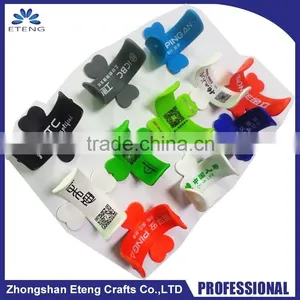 Promotion Giveaways Custom Printed Silicone Back Sticky Cell Phone Stand thumbnail-1