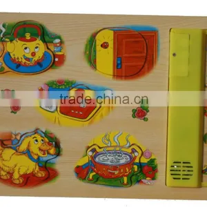 ICTI Class A Toys Factory Wooden Home Vocality Sound Musical Puzzles Educational Music Singing Toys Voice Pronounce Puzzle thumbnail-2