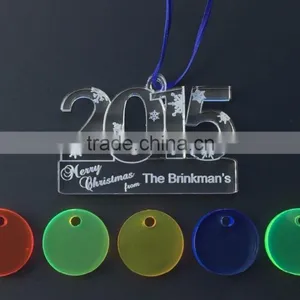 Personalized 2015 Christmas Ornament Numerical Personal Acrylic Company Gift Ornament thumbnail-1