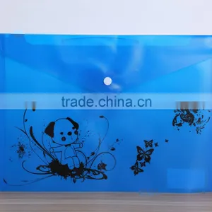 My Clear Bag A4 PP Material Button Type Folder thumbnail-3