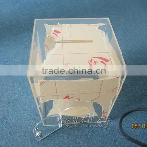 Hot Sale Acrylic Fund Raising Box,transparent Donation Box thumbnail-2