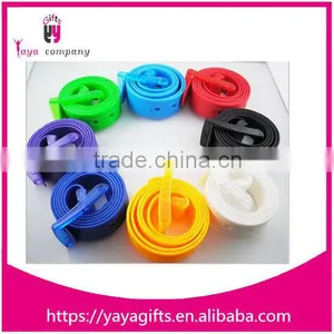 Candy Colors Ladies Silicone Rubber Belts thumbnail-2