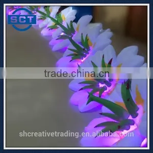 LED Gaint Inflatable Lighting Flower Chain for Wedding Party Stage Decoration 10m Long thumbnail-1