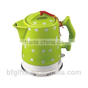 Enamel Kettle Set/ Ceramic LED Electric Kettle/ White High Quality Teapot Set/ 2015 New Design-3 thumbnail-3