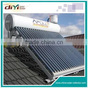 Evacuated Tube Non Pressure Solar Water Heater for House Using thumbnail-1