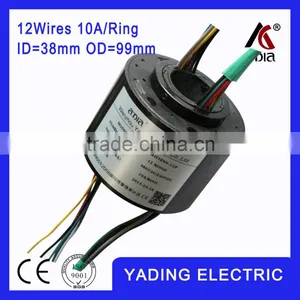 SRH 3899- 12p Through Bore Slip Ring ID38mm. OD99mm.12Wires, 10A X12wires thumbnail-1