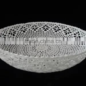 Crocheted Lacy Treasure Box, Thread Crochet Storage Bowls thumbnail-1