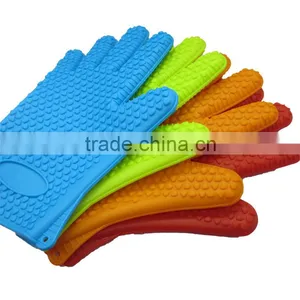 Heat Resistant Silicone Cooking Gloves for BBQ thumbnail-2