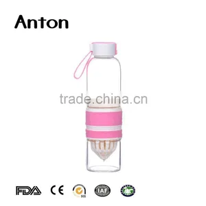 21oz Hot Sell Eco-friendly High-quality Glass Sport Water Bottle With Silicone Sleeve thumbnail-2