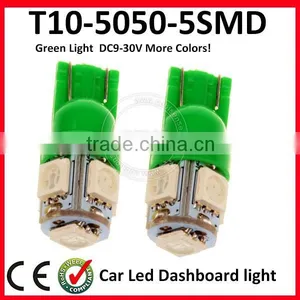 China Supplier 12v Led Green Clearance Led Lighting W5w T10 5050 5smd thumbnail-1