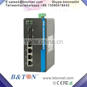 Fast 4 Port POE 2 Gigabit SFP Ring Network Layer2 Industrial Ethernet Switch thumbnail-2