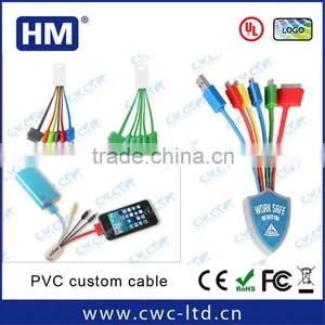 Best Promotional Gifts Custom Shape UL Approved 6 in 1 Charging Cables for Mobile Phones Camera thumbnail-1