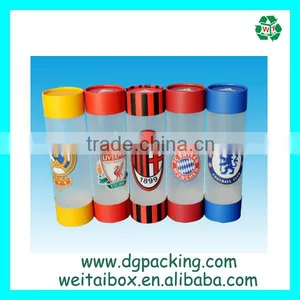 Clear PET PP Plastic Packaging Tubes With Plastic Plug and Handle thumbnail-5