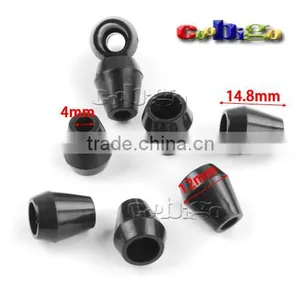 Bell Shaped Plastic Cord Ends Bell Stopper Toggle With 4mm Hole Rope For Paracord Sportswear Garment Bags #FLS157-B thumbnail-1