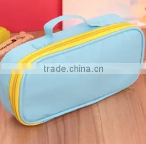 Korea Style Candy Colors Large Volume Pencil Case With Handle thumbnail-1