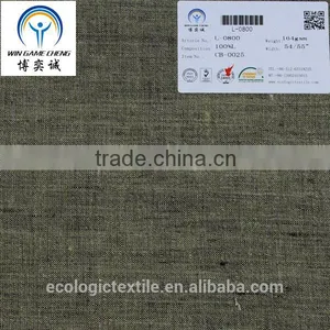Wholesales 100% Linen Dyed Fabric for Garment thumbnail-1