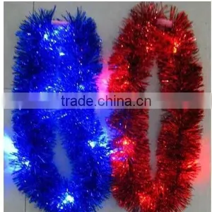 LED Light Up Flashing Necklace With Blinking Metallic Material thumbnail-1