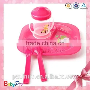 2015 Wholesales Custom Plastic Colorful Plastic Plate With Spoon thumbnail-2