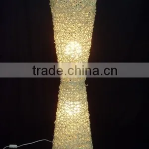 Brown Modern Rattan Floor Lamp Or Light thumbnail-5