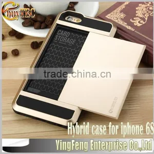 Hot Selling Luxury Damda Slide Series Tough ID Card Phone Accessory For IPhone 6S Back Cover Case Shell With 10 Colors thumbnail-1