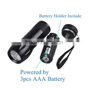 Custom Brand Name Logo 9 LED Aluminum Torch Light for Promotion thumbnail-3