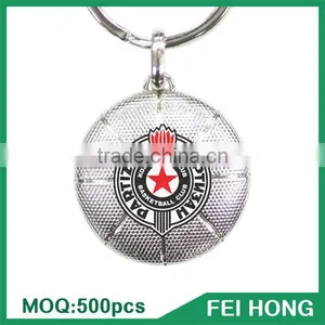 Wholesale Bulk Metal Two Sided American Printed Basketball Team Keychain thumbnail-2
