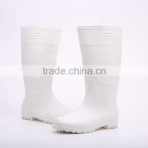 2016 Pure Design Waterproof White Pvc Rain Boots, Cheap Plastic Pvc Rain Boots thumbnail-2