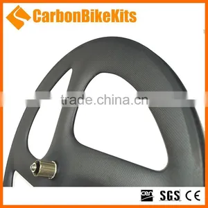 CBK Aero Design 700c Road/ Track Carbon Fixed Gear 4 Spokes Wheel Clincher thumbnail-3