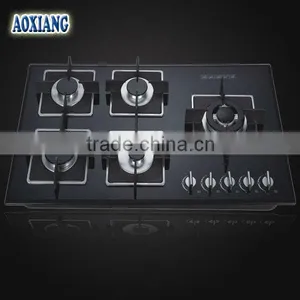 Kitchen 5 Burner Built-in Tempered Glass Gas Stove/ Gas Stove/ Gas Cooker AX-1203-5 thumbnail-1