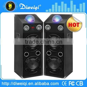 Durable 2.0 Professional Stage Powered Speakers With Disco Light thumbnail-1