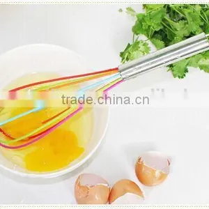 Non Stick Easy Cleaning Silicone Rubber Egg Whisk thumbnail-2