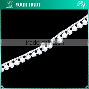 Width 6.0 Centimeter Embroidery Dot Row White Cotton Trimming Lace thumbnail-5