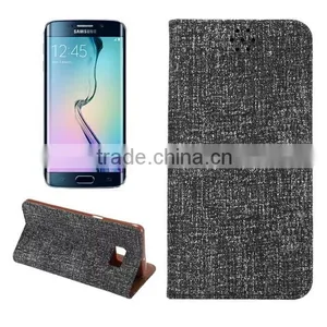 Galaxy S6 Edge Bling Leather Wallet Cover thumbnail-1