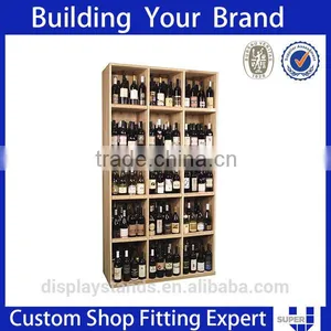 Handmade Wooden Wine Display Cabinet Storage Rack thumbnail-6