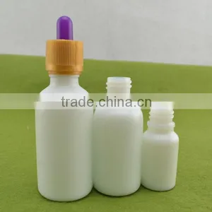 30ml Glass Dropper Bottle 1oz e Liquid Porcelain White Glass Bottles With Packaging Paper Tube thumbnail-1
