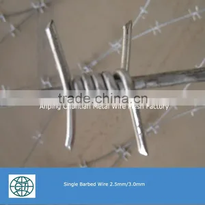 14#x14# Hot Dipped Galvanized Double Twist Barbed Wire thumbnail-6