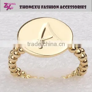 New Fashion and Popular 14k Gold Letter Ring Fashion Jewelry thumbnail-1