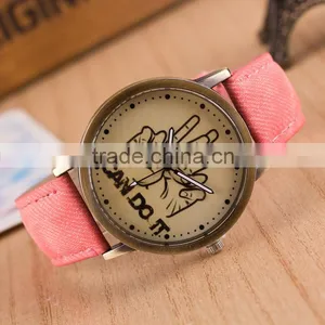 2016 Vintage Fashion Watch,i Can do it Leather Watch Jewelry thumbnail-4