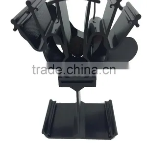 Voda 2 Blade Heat Eco Stove Fan Log Burner Fire Fan Wood Burning Black thumbnail-4